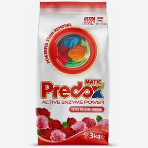 Стиральный порошок Predox с ароматом розы, 3 кг