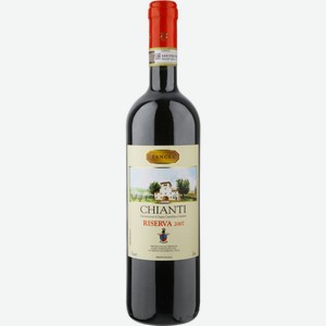 Вино Tancia Chianti Riserva красное сухое 13 % алк., Италия, 0,75 л