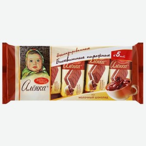 Пирожное Аленка бисквитное с молочным шоколадом, 5 шт., 175 г