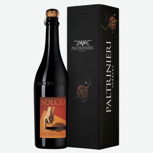 Шипучее вино Lambrusco dell Emilia Solco в подарочной упаковке 0.75 л.