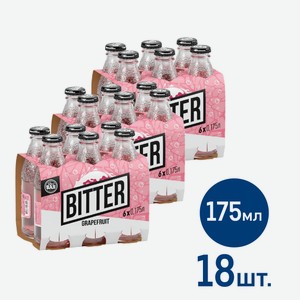 Напиток Star Bar Bitter Grapefruit газированный, 175мл x 18 шт Россия