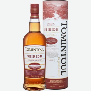 Виски шотландский Tomintoul Seiridh Dpeys glenliv OSC в подарочной упаковке, 0.7л Великобритания