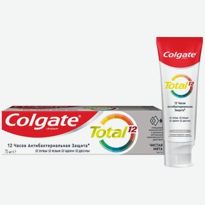 Зубная паста COLGATE Total 12 Чистая мята, Китай, 75 мл