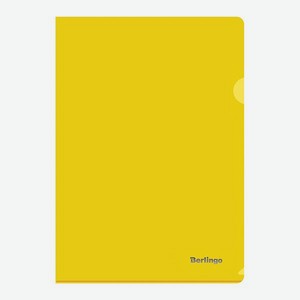 Папка-уголок Berlingo А4 180мкм непрозрачная желтая набор 20 шт