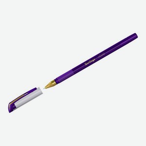 Ручка шариковая Berlingo xGold фиолетовая 07мм игольчатый стержень грип набор 12 шт