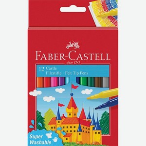 Фломастеры Faber Castell Замок смываемые 12цветов 554201