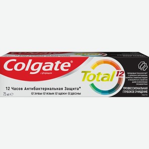 Зубная паста COLGATE Total Уголь, Китай, 75 мл