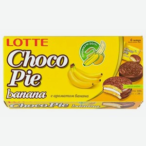 Пирожные Лотте Чоко Пай /28г х 6/ 168г Банан