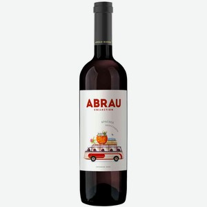 Вино Абрау купаж красное полусладкое 12 % алк., Азербайджан, 0,75 л