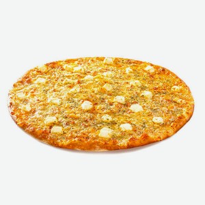 Пицца Четыре сыра на тонком тесте 35 см