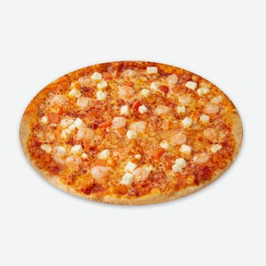 Пицца Томатная с креветками на тонком тесте 30 см