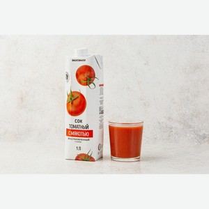 Сок томатный с мякотью восстановленный, 1 л 1 л