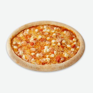 Пицца Томатная с креветками с колбасным бортом на традиционном тесте 35 см