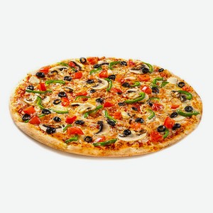 Пицца Вегетарианская на тонком тесте 40 см