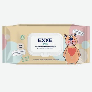 Влажные салфетки EXXE Baby для детей 0+ 100 шт х 3 упаковки