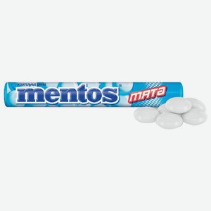Жевательное драже MENTOS (Ментос)  Мята , 37 г, ш/к 58065