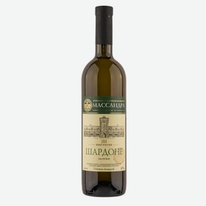 Вино  массандра  Шардоне белое сухое 12% 0,75л