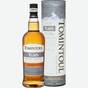 Виски шотландский Tomintoul Tlath Speysid Glenliv 3 года в подарочной упаковке, 0.7л Великобритания