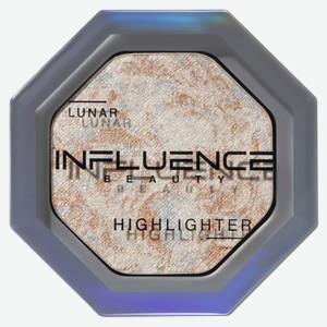 Хайлайтер Influence Beauty Lunar эффект деликатного сияния, серебряный, 4,8 г
