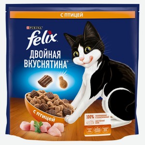 Сухой Сухой корм для кошек Felix с птицей, 1,3 кг