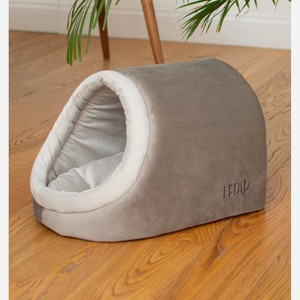 Lelap лежаки лежак-нора для кошек  Sole  серый (46х31х30 см)