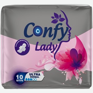 Прокладки Confy Lady Ultra Normal, 3 капли, 10 шт.