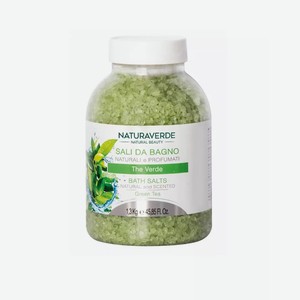 Соль для ванны натуральная с ароматом зеленого чая NATURAVERDE 1.3 кг