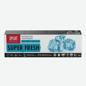 Зубная паста отбеливающая SPLAT Daily Super Fresh /Суперсвежесть для свежести дыхания, мятная, 0.131 кг