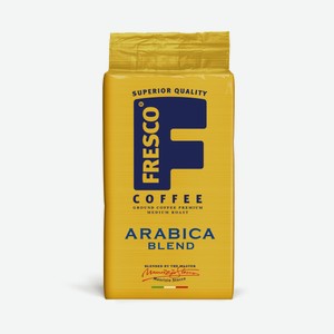 Кофе FRESCO Arabica Blend 250г, молотый, вакуумная упаковка, Россия, 0.25 кг