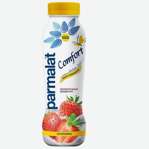 Биойогурт питьевой Parmalat Comfort Безлактозный Клубничный 1,5% 0.29 кг