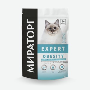 Полнорационный сухой корм для взрослых кошек всех пород при избыточном весе и ожирении «Бережная забота об оптимальном весе» 0.4 кг