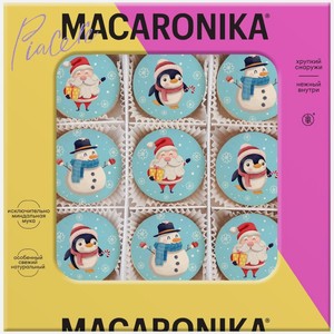 Набор пирожных Макарон Новогодний 0.14 кг Macaronika