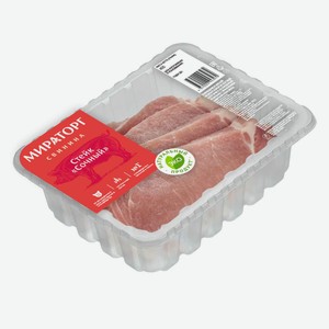 Стейк Сочный из свинины карбонада 0.4 кг Мираторг