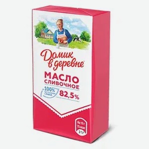 Масло сливочное 82,5% Домик в деревне 0.18 кг