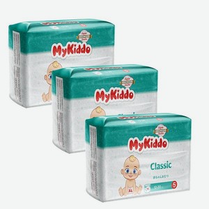 Подгузники-трусики MyKiddo Classic XL 12-20 кг 3 упаковки по 34 штуки