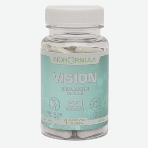 Витаминный комплекс Bionormula Vision Сморчок для улучшения зрения Укрепление и питание глазных мышц 60 капсул