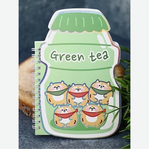 Блокнот на спирали iLikeGift Green tea 60 листов