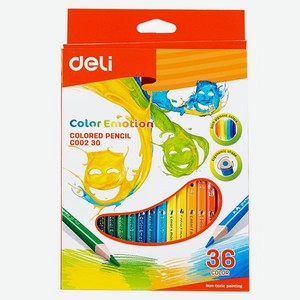Карандаши цветные Deli Color Emotion 36цветов 459010
