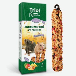 Лакомство для грызунов с фруктами Тriol Standard 0.08 кг (3шт)