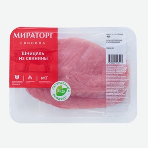 Шницель свиной Мираторг 0.4 кг