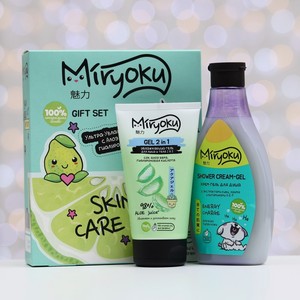 Miryoku Skin Care женский подарочный набор (гель для душа + гель для лица)