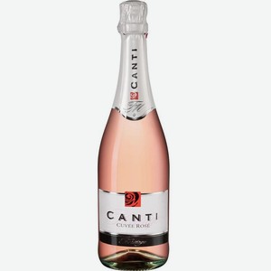 Вино игристое Канти Кюве Розе 2020, розовое, сладкое, 0,75л, 7,5%