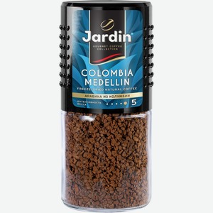 Кофе растворимый JARDIN Colombia medellin сублимированный ст/б, Россия, 95 г