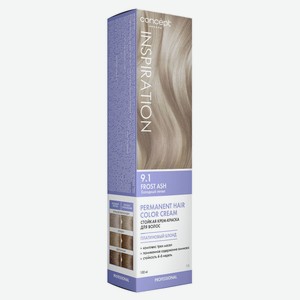 Крем-краска стойкая для волос Concept Fusion 9.1 Fusion Холодный пепел Frost Ash, 100 мл