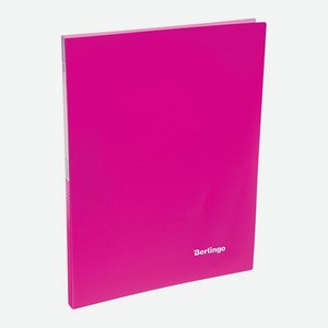 Папка c зажимом Berlingo Neon 17мм 700мкм неоновая розовая
