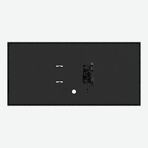 Папка-регистратор Berlingo DoubleBlack 80 мм ламинированная черная с рисунком
