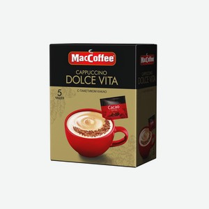 Напиток кофейный MacCoffee Cappuccino Dolce Vita 5 шт по 24 г