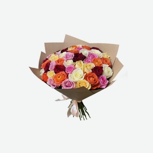 Букет цветов из 51 розы микс Россия