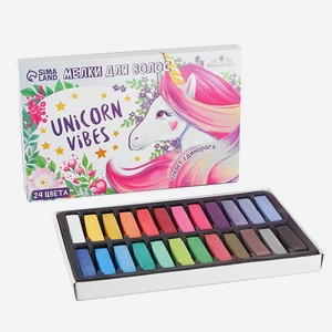 Мелки для волос Выбражулька «Unicorn Vibes» 24 цвета
