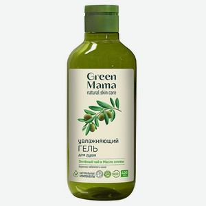 Гель Green Mama для душа увлажняющий зеленый чай и масло оливы 400 мл